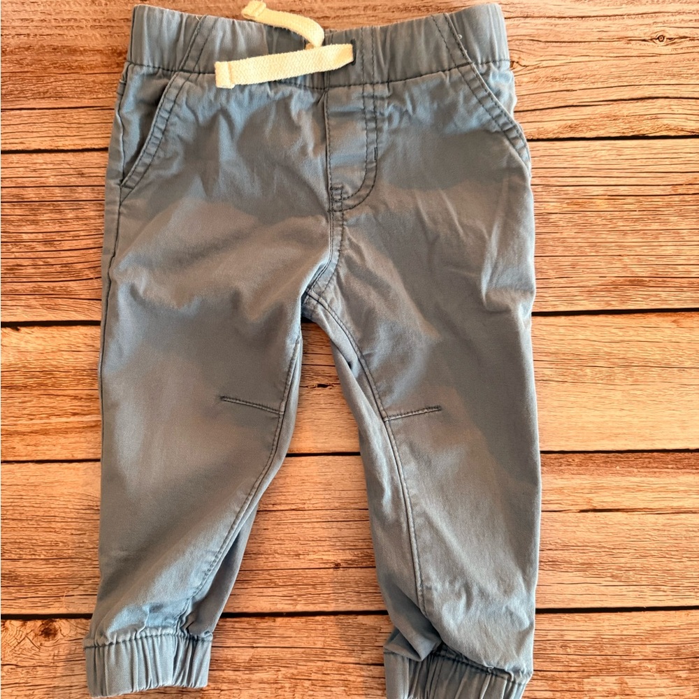 Cat & Jack Kids Light Blue Joggers with Yellow Drawstring